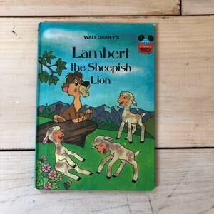 Disney Grolier Vintage 1980s Lambert the Sheepish Lion Children's Book
